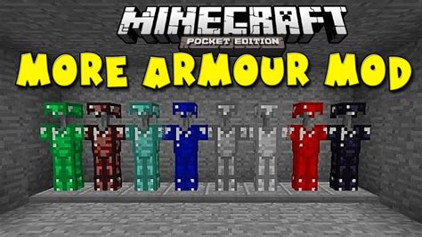 More Armour Mod In Mcpe Awesome Armour Abilities Minecraft Pe Pocket Edition Youtube