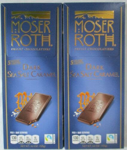 Moser Roth Premium Chocolate Dark Sea Salt Caramel Bar Oz Packs