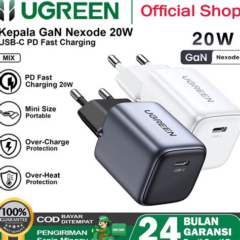 Jual Harga Promo Ugreen Kepala Charger Type C Gan Fast Charging W