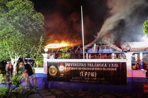 KEBAKARAN GEDUNG DI UNIVERSITAS PALANGKA RAYA ANTARA Foto