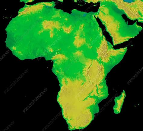 Africa, GLOBE map - Stock Image - C036/3996 - Science Photo Library