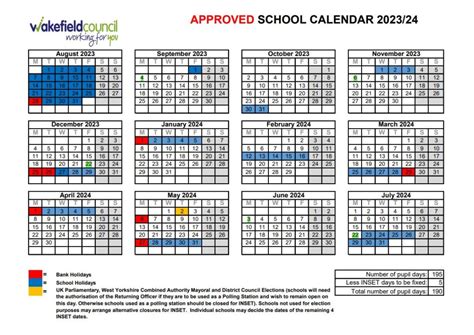 Term Dates The Vale Primary Academy