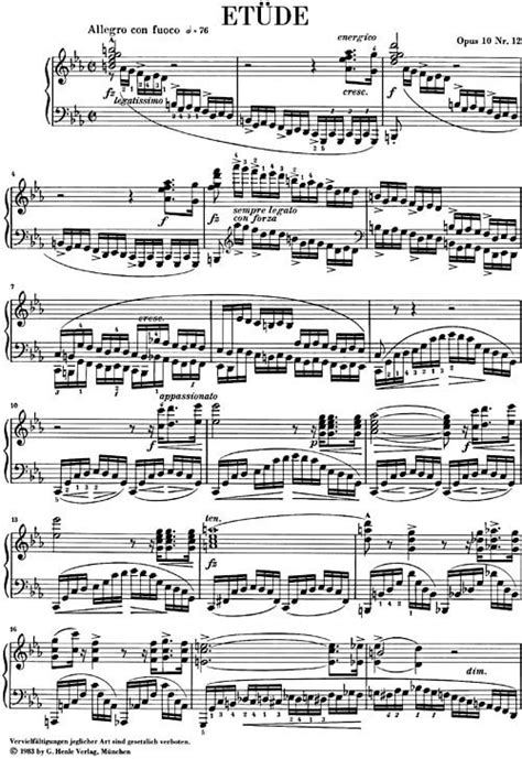 Forwoods Scorestore Chopin Etude In C Minor Opus No