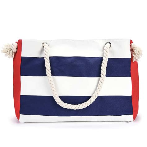 Sac De Plage Bleu Blanc Rouge Marinera