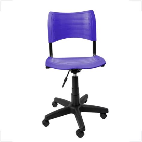 Silla De Oficina Con Base Giratoria Iso Color Azul Mercadolibre