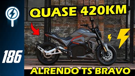 A NOVO MOTO ELÉTRICA NAKED ALRENDO TS BRAVO CHEGA A QUASE 420KM