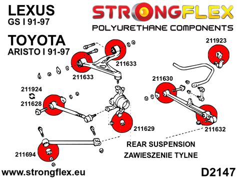 Tuleja tylnego drążka 40mm Soarer Supra Aristo SC GS Zawieszenie