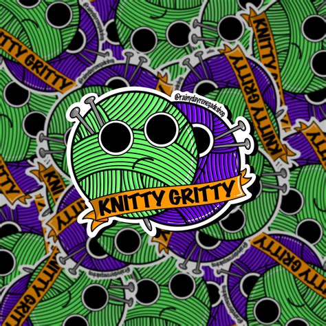 Knitting Sticker Pack Rainy Day Renegade