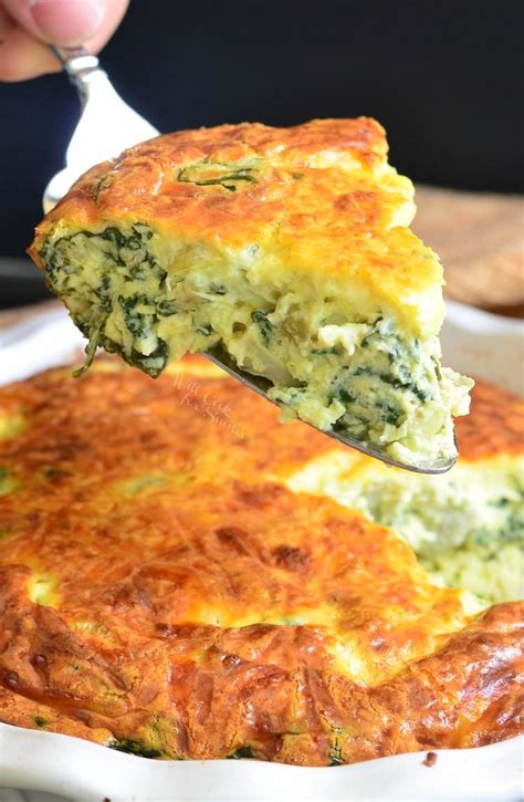 Spinach Artichoke Crustless Quiche Healthier Quiche And Just As Tasty