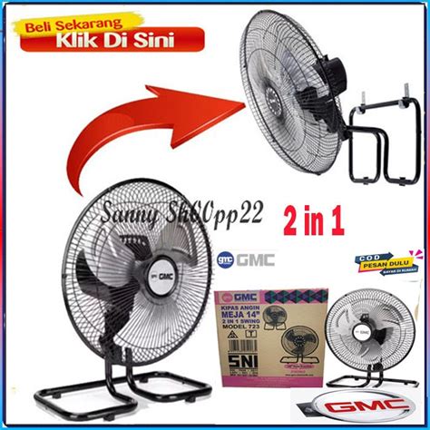 Jual Kipas Angin Gmc Tornado Desk Wall Fan In Kipas Swing