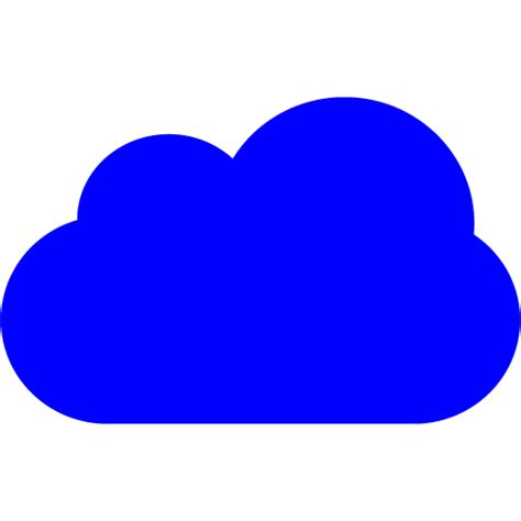 Blue cloud 4 icon - Free blue cloud icons