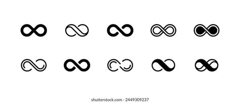 Infinity Icon Set Symbols Endless Unlimited Stock Vector Royalty Free 2490919781 Shutterstock