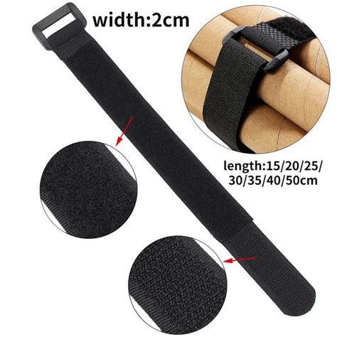 Reusable Velcro Cable Ties Adjustable Multipurpose Fastening Cable