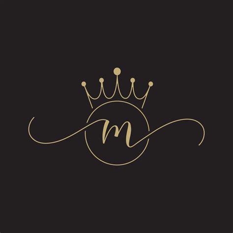 Letter M Crown Logo Design Vector Art At Vecteezy