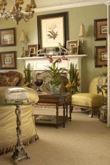 1920's Living Room --- the set-up of the framed art and the lamps on ...