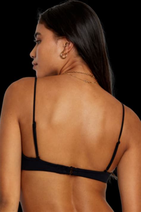 Solid Shirred V Wire Bikini Top Shopperboard