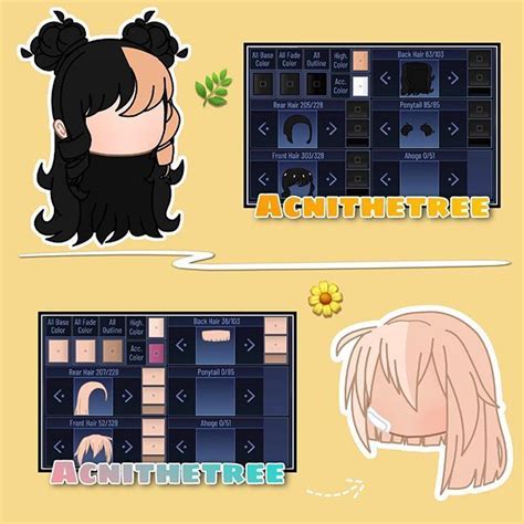 Aᶜ𝐧𝑖 On Instagram [gacha Club Hairstyles By Acnithetree] 𝗗𝗼𝗻𝘁 𝗿𝗲𝗽𝗼𝘀𝘁 Apps Used Ibispaint