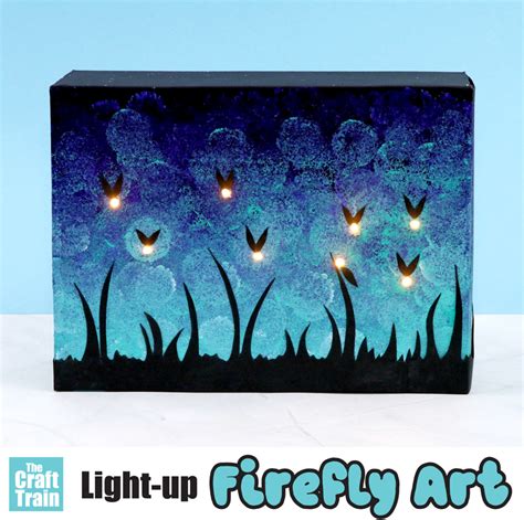 DIY firefly art project - The Craft Train