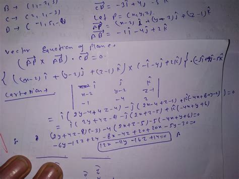 Find The Vector Equation And The Cartesian Equation Of The Line Passing Through 5 2 4 And