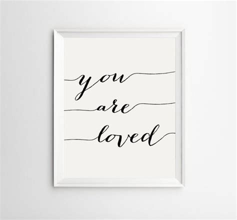 You Are Loved Print Printable You Are Loved Art Wall By Arteecor