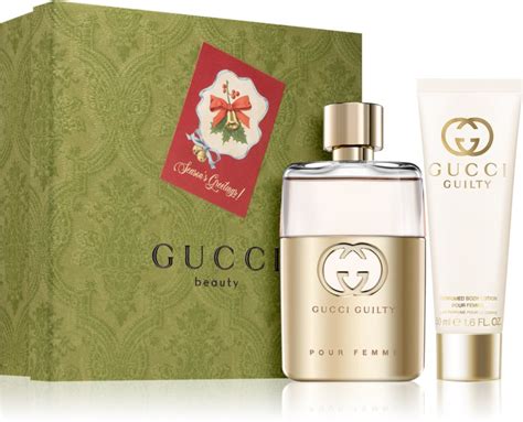 Gucci Guilty Pour Femme Coffret Vi Para Mulheres Notinopt