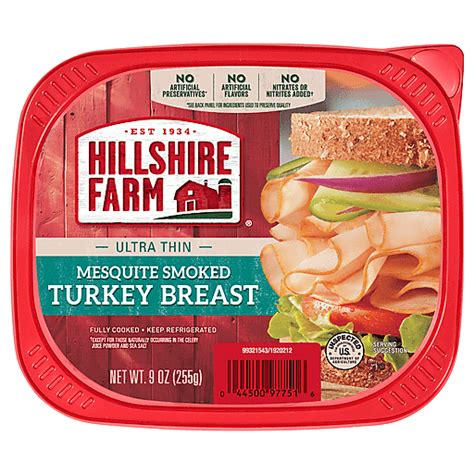 Hillshire Farm Turkey Breast Mesquite Smoked Ultra Thin Oz Turkey