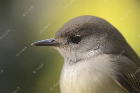 Premium Ai Image A Close Up Of A Bird Focused In Its Eye With A