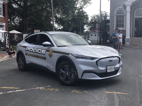 Montgomery County Unveils New Mustang Mach E Police Cruisers The Moco Show