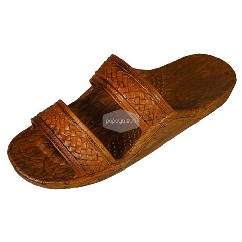 Classic Light Brown Hawaiian Jandals” Pali Hawaii Jesus Sandals