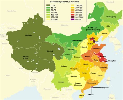 Population Density Of Chinese Provinces 2006 Full Size Gifex