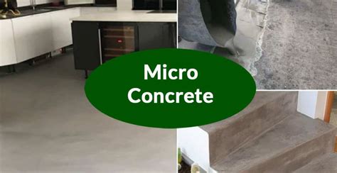 The uses and the benefits, and the methods : Micro Concrete