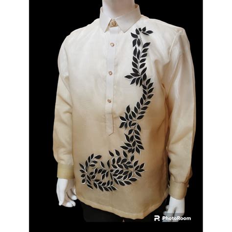 Barong Tagalog Hand Painted Monochromatic Shopee Philippines