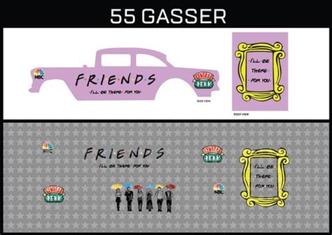 Hot Wheels 1 64 55 Gasser F R I E N D S Waterslide Printed White First Decals EBay