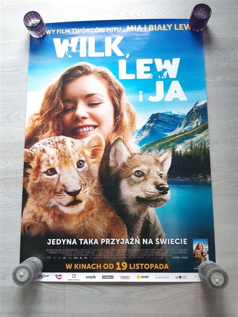 Plakat kinowy z filmu Wilk lew i ja twórcy Mia i biały lew Będzin