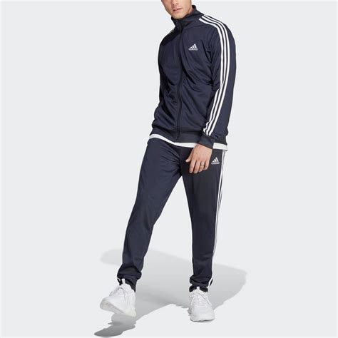 Adidas Sportswear Trainingsanzug Basic 3 Streifen Tricot 2 Tlg Ein