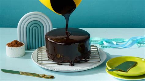 Moist Chocolate Cake Recipe With Glossy Chocolate Glaze