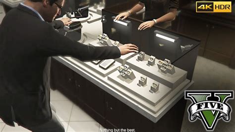 Gta V Michael Scout Out A Jewelry In Vangelico Jewelry Store Casing