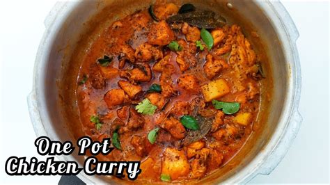 One Pot Chicken Curry In Pressure Cooker Easy Chicken Curry For