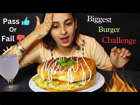 Biggest Burger Eating Challenge Burger Eating Asmr Mukbang