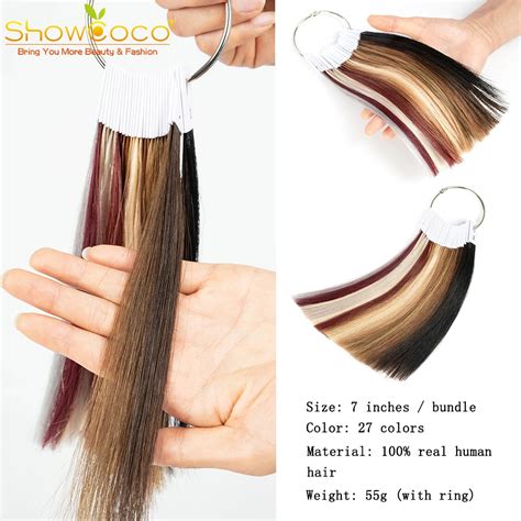 Showcoco Hair Chart Virgin Remy Coloring Hair For Human Hair Extensions