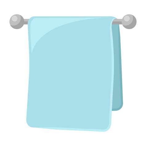 Blue Towel Cartoon Vector Object Vector Art At Vecteezy