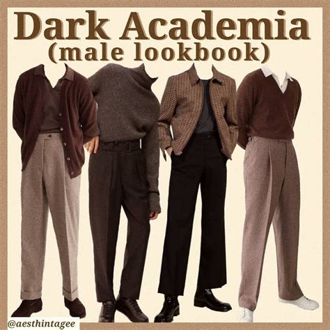 Dark Academia Aesthetic Outfits Men