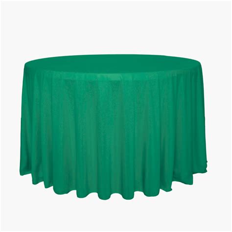 Scuba 120 Round Tablecloth Emerald Green Cv Linens™