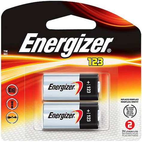 Energizer 123 Lithium Batteries 2 Pack