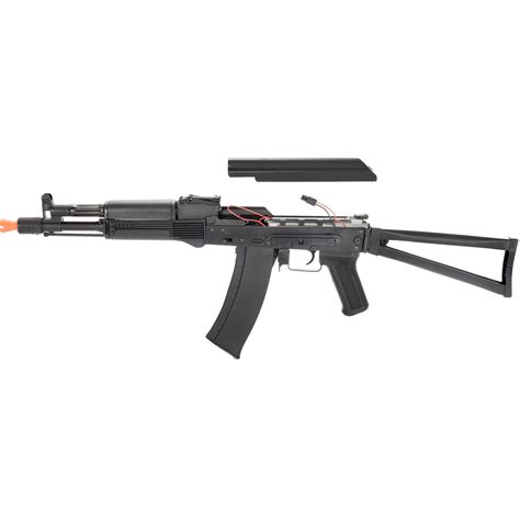 LCT Airsoft AK105 Steel AEG Airsoft Rifle w/ Folding Stock - BLACK ...