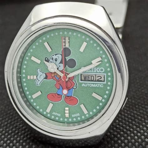 Rare Vintage Old Seiko Cartoon Dial Auto A Japan Mens Watch L