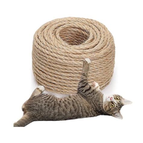 Corde en sisal pour arbre à chat corde en sisal naturel 8 mm x 50 m