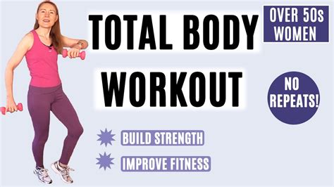 Total Body Toning Workout For Women Over 50 Cardio Strength Moves No Repeats Lively