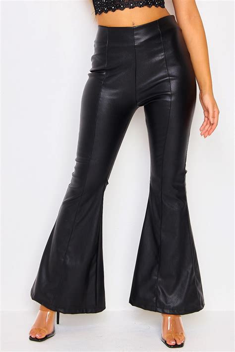 Pantalon En Simili Cuir Noir Vas Brentiny Paris