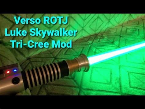 Verso Rotj Luke Skywalker Tri Cree Mod Youtube Diy Lightsaber